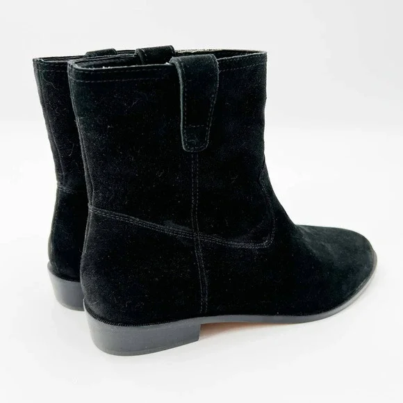 REBECCA MINKOFF Chasidy Black Suede Booties size 8M - Picture 5 of 9